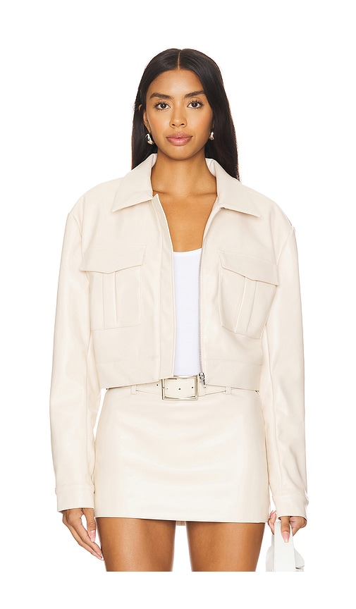 Nakedvice The Vince Jacket in Ivory.  XL/1X. Also in L, M