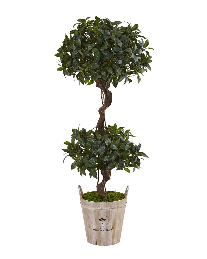 4.5ft Sweet Bay Artificial Tree in Farmhouse Planter
