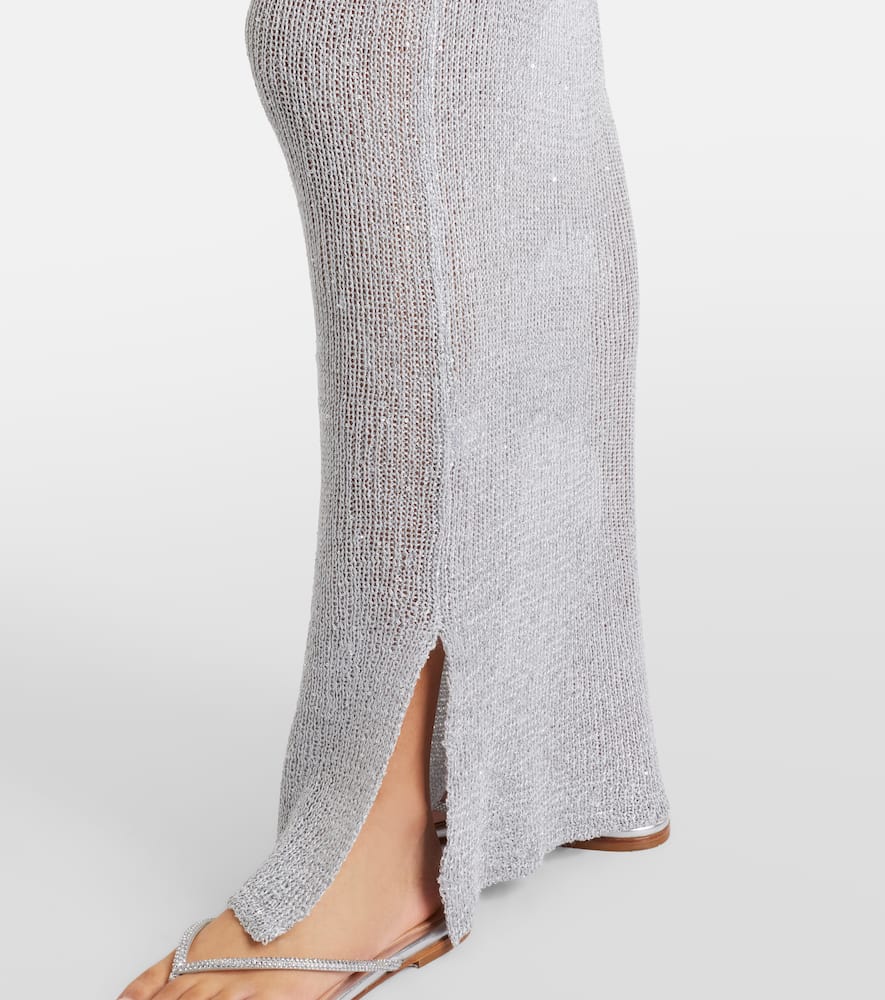 Alma sequined maxi skirt