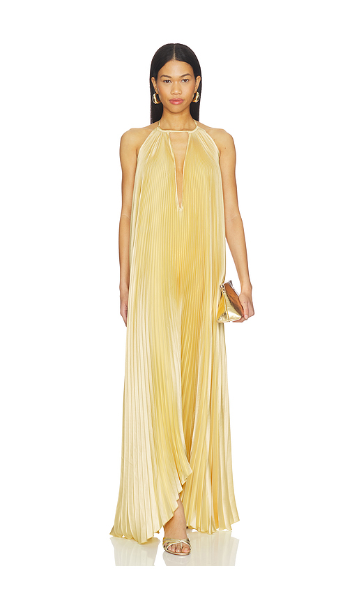 L'IDEE Boheme Gown in Yellow. 6/XS. Also /M