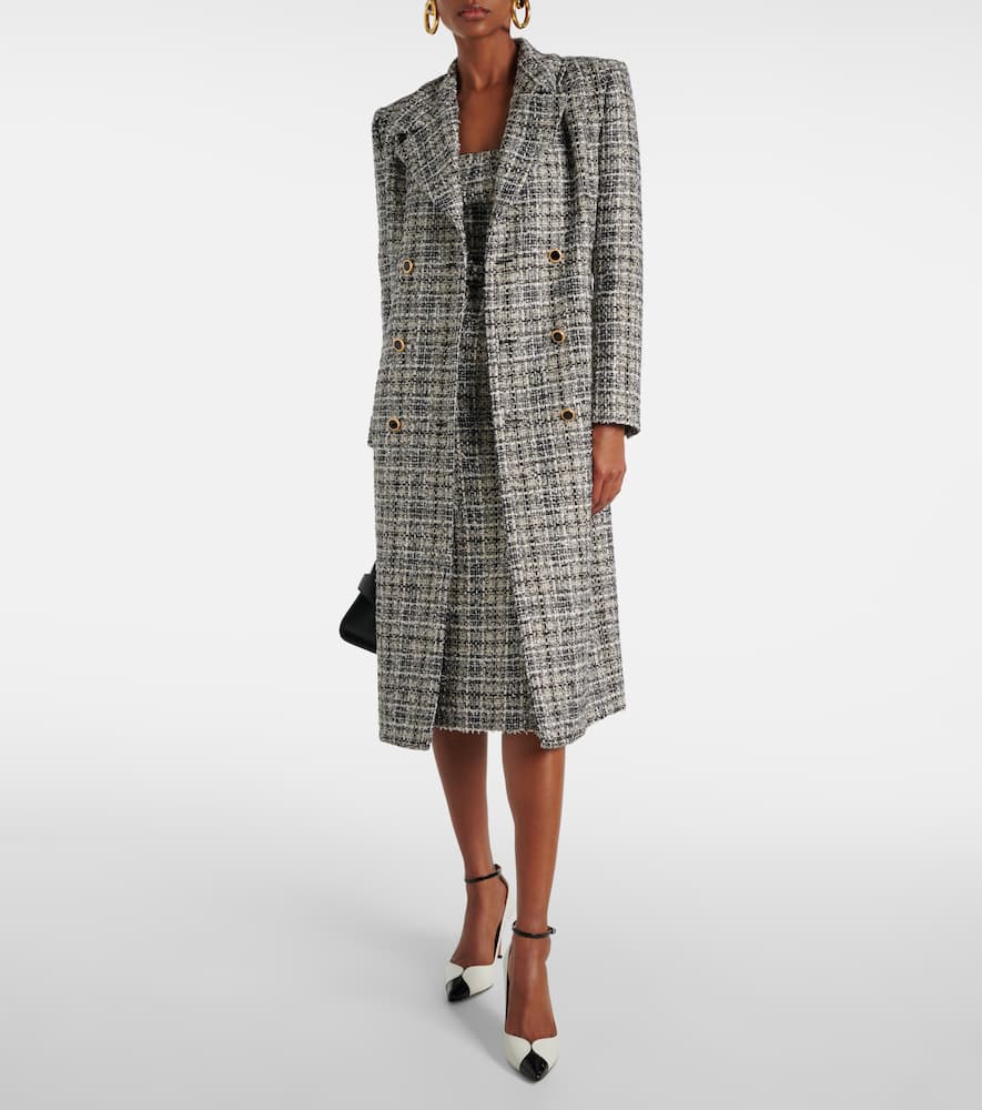 Lurex tweed coat