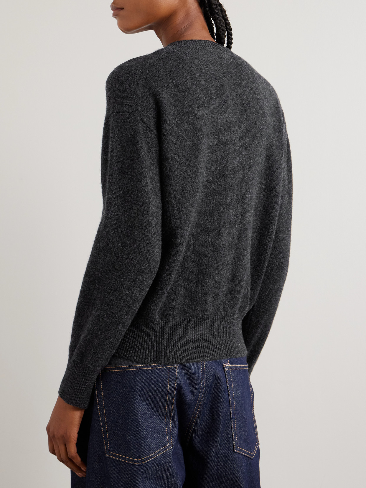 &Wool Cardigan - Gray