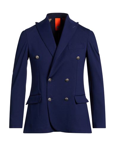 Man Blazer Blue Size 42 Viscose, Polyamide, Elastane