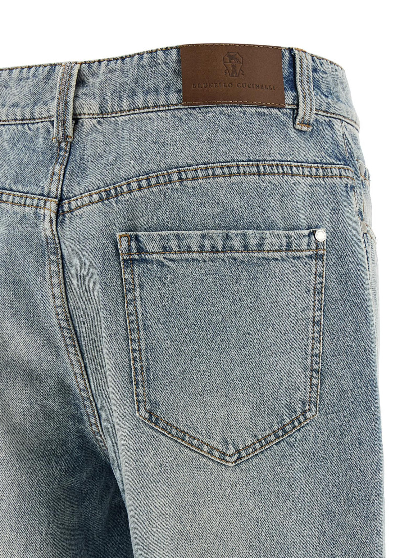 Brunello Cucinelli - retro style jeans belt loops five pocket