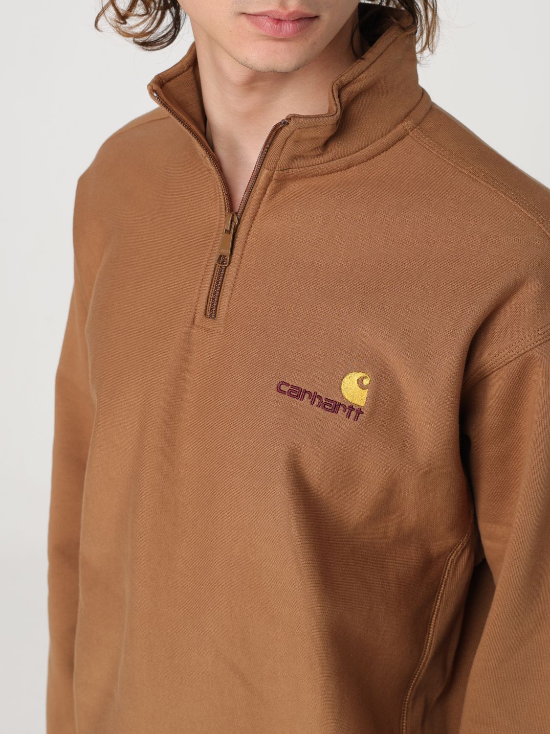 Sweatshirt Men color Brown