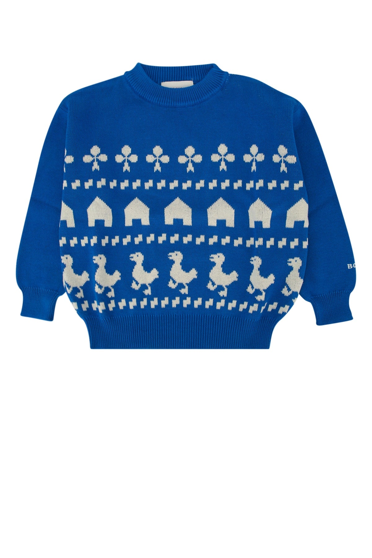 Jacquard Sweatshirt — Blue