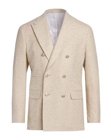 Man Blazer Beige Size 36 Wool, Silk, Cashmere, Elastane