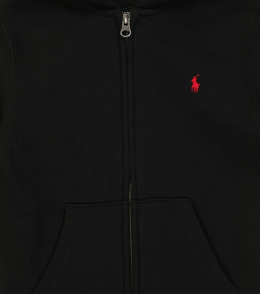 Polo Ralph Lauren Kids Zipped cotton-blend hoodie