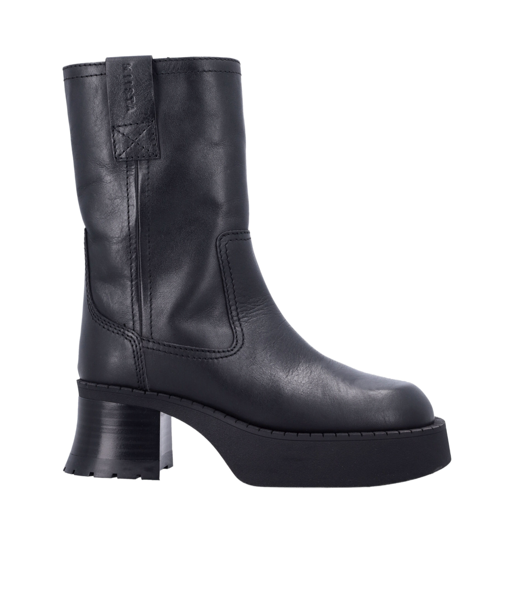Miista | thick heeled short boots | Realry