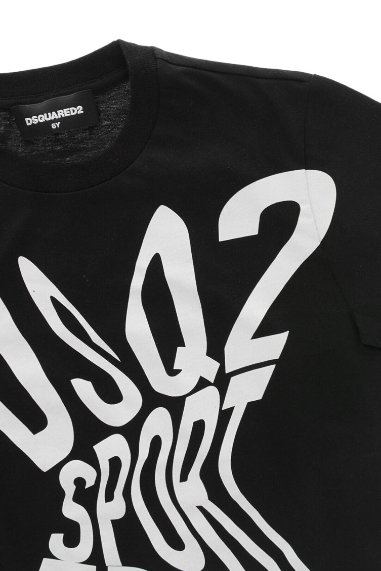 Girls Black Logo Graphic T-Shirt