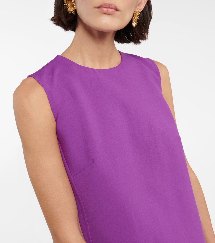 Wool-blend minidress