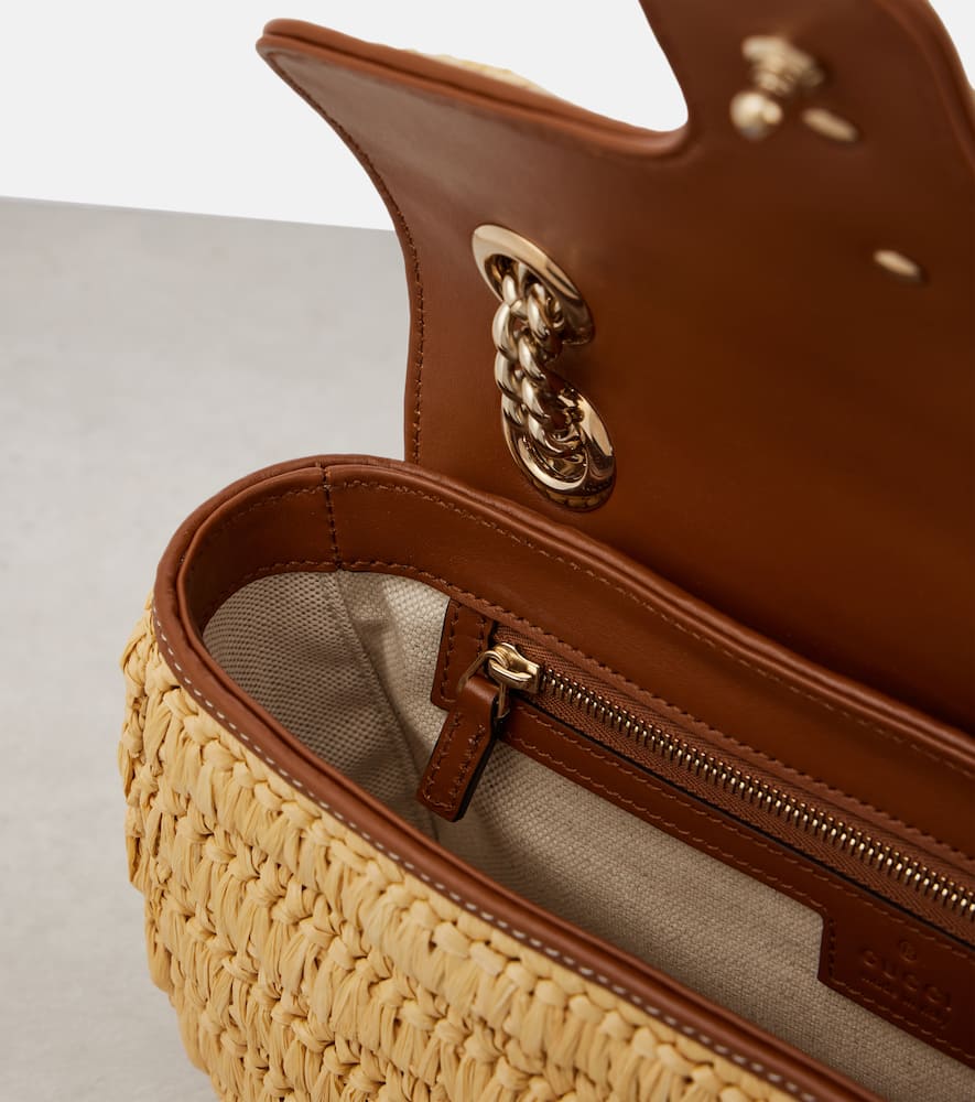 GG Marmont Medium woven shoulder bag
