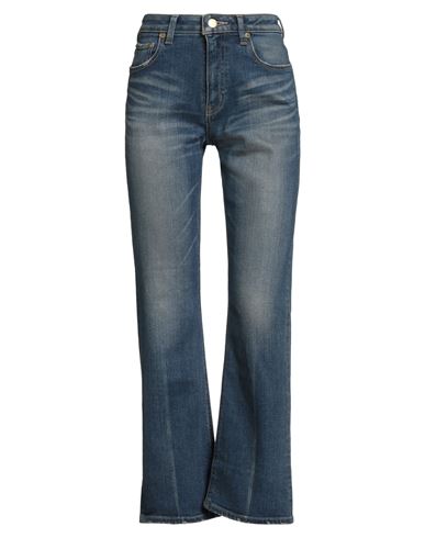 Tu Es Mon Trésor Woman Jeans Blue Size 24 Cotton, Polyester, Polyurethane