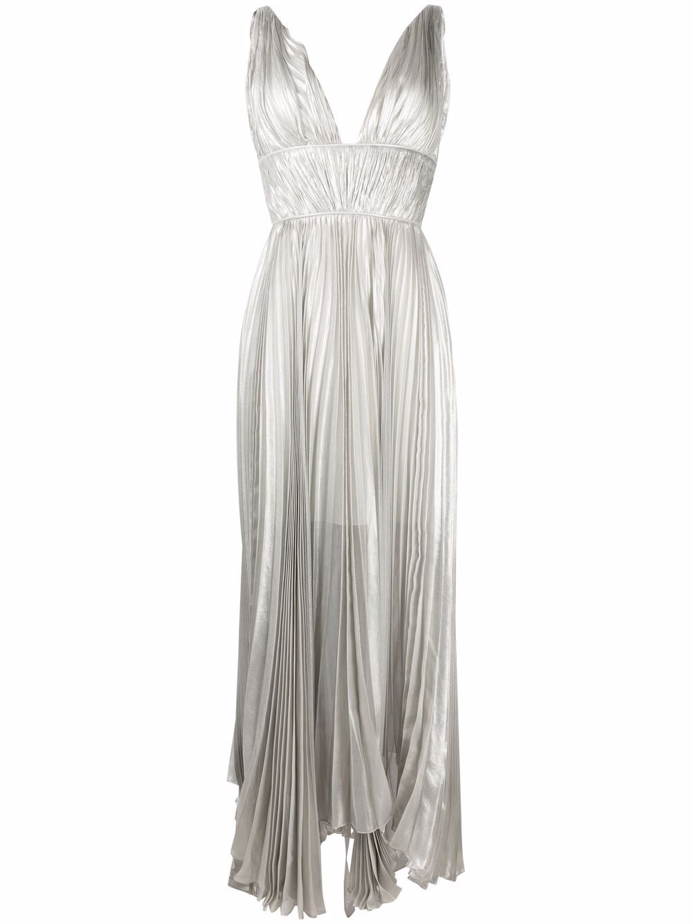 V-neck sleeveless dress - Silver