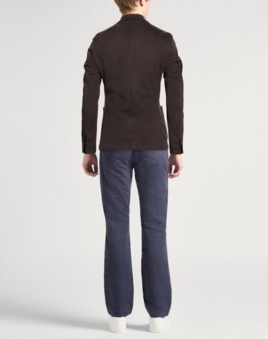 Man Blazer Chocolate brown Size 40 Cotton, Polyamide, Elastane