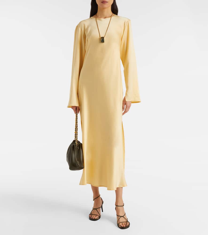Salina silk charmeuse midi dress