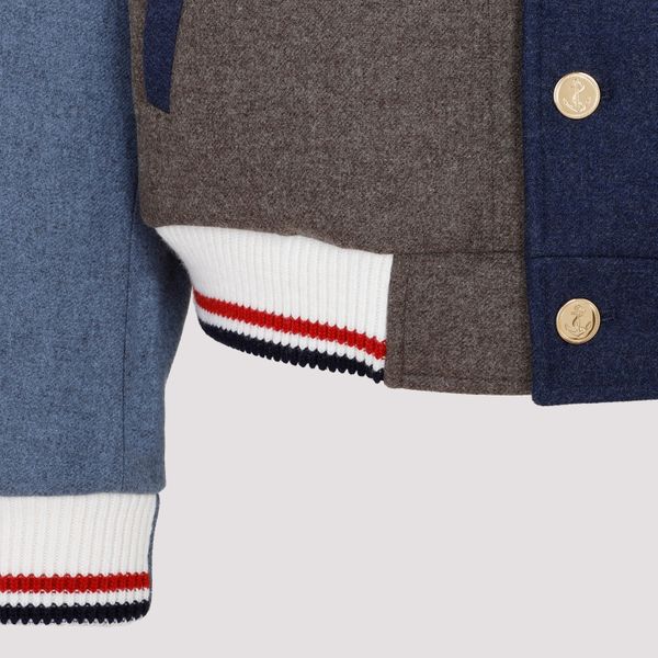 Thom Browne Panelled Varsity Jacket