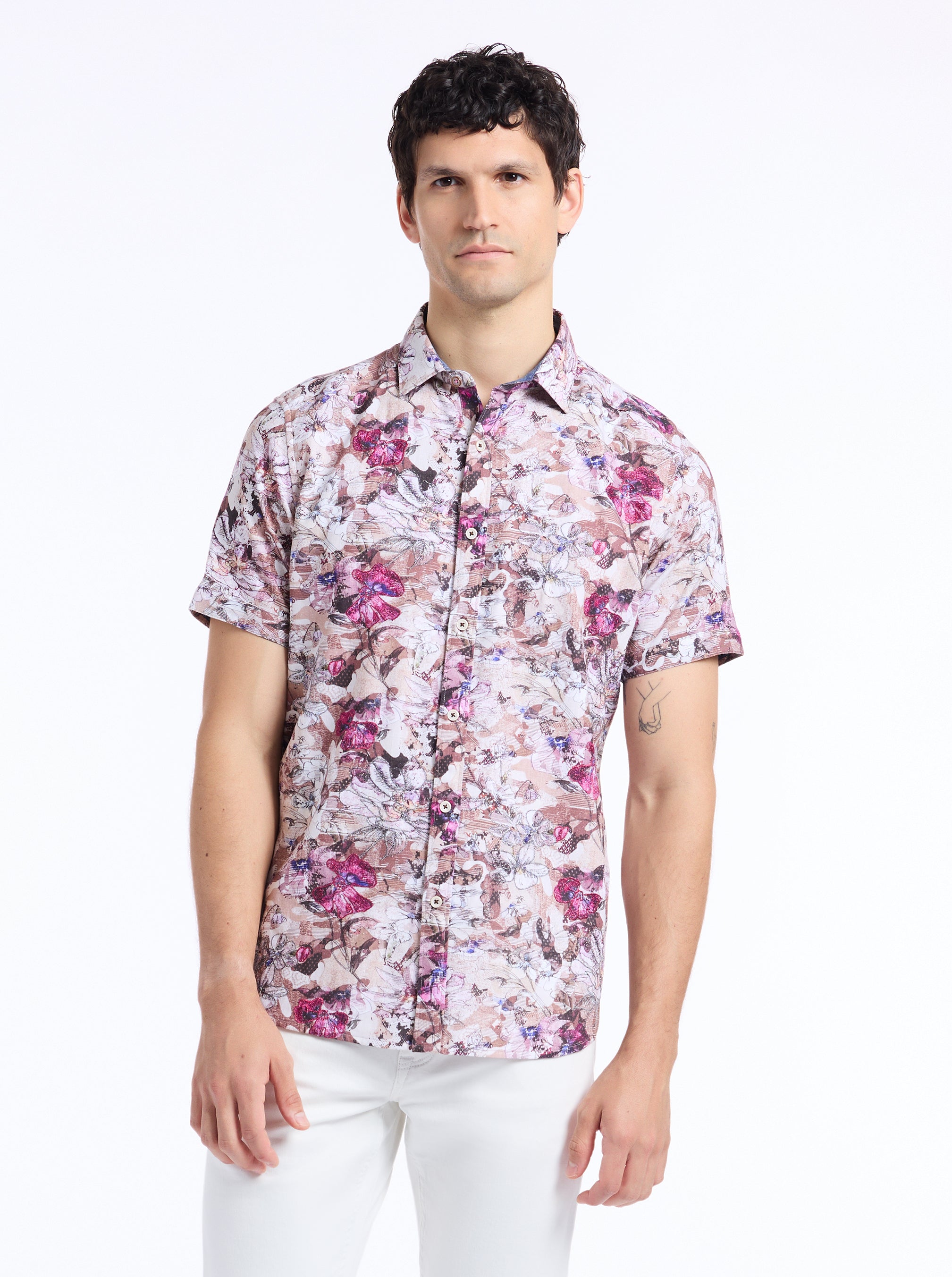 Robert Graham Shillingford Short Sleeve Button Down Shirt