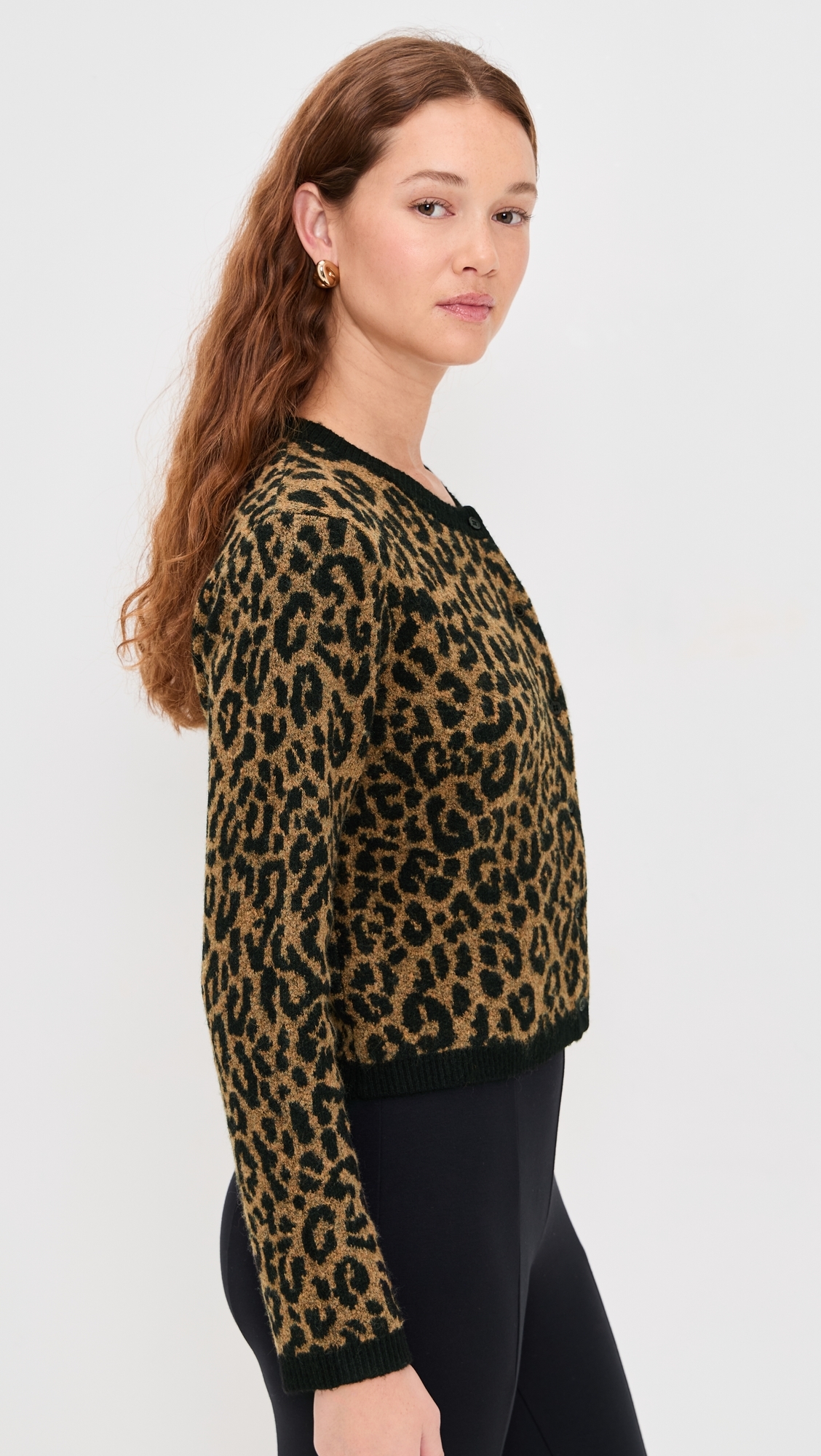 Cheetah Cardigan Camel Cheetah