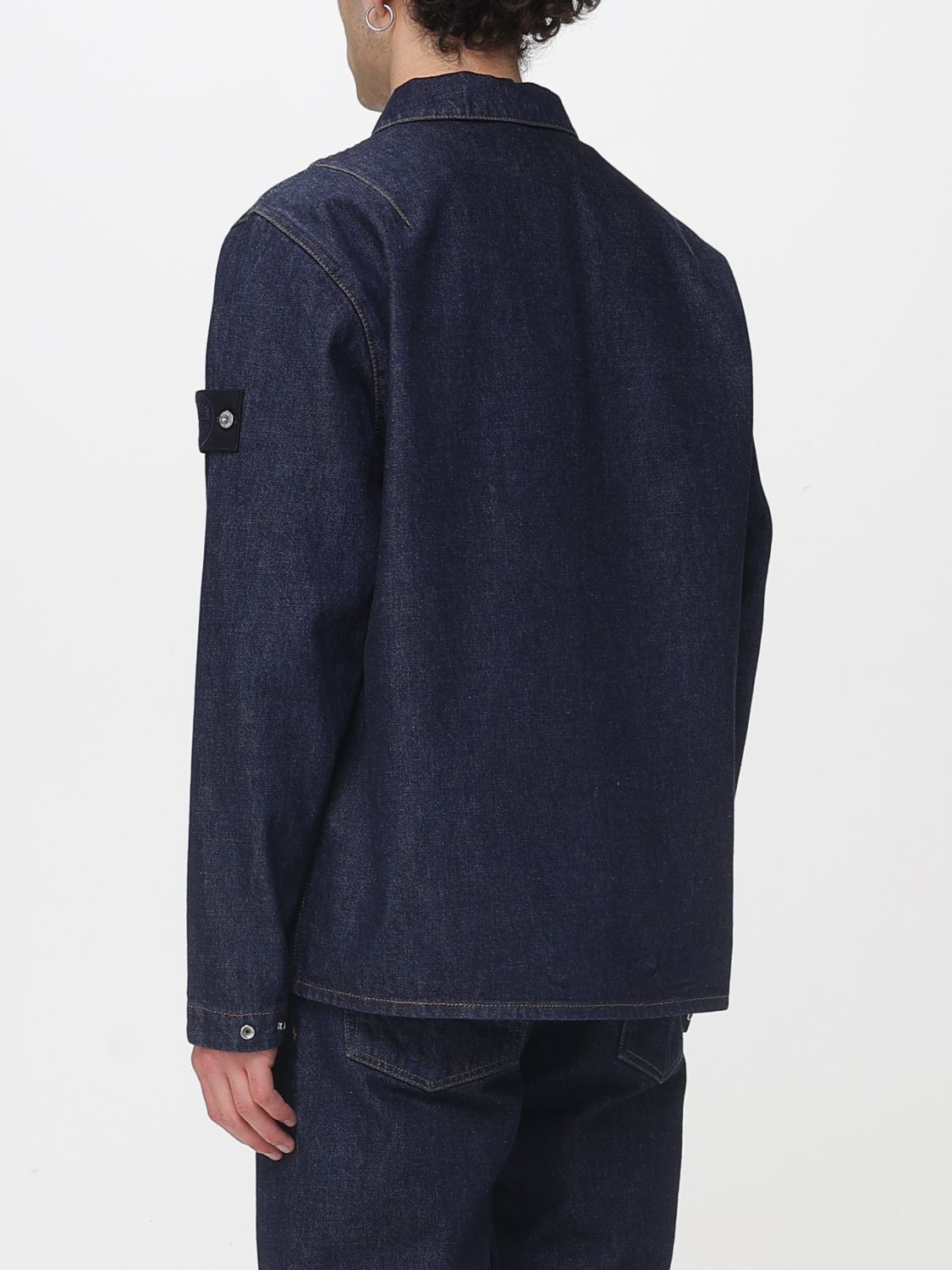 Shirt Men color Denim