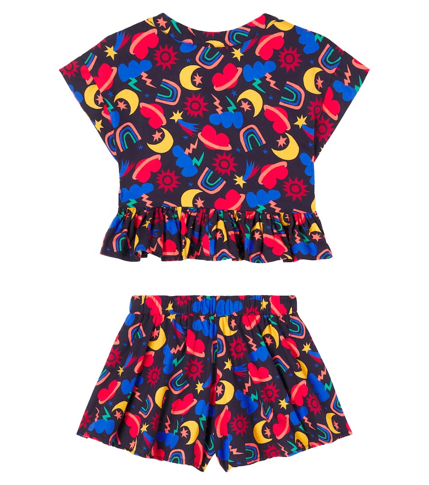 Fábula Cosmos cotton top and shorts set