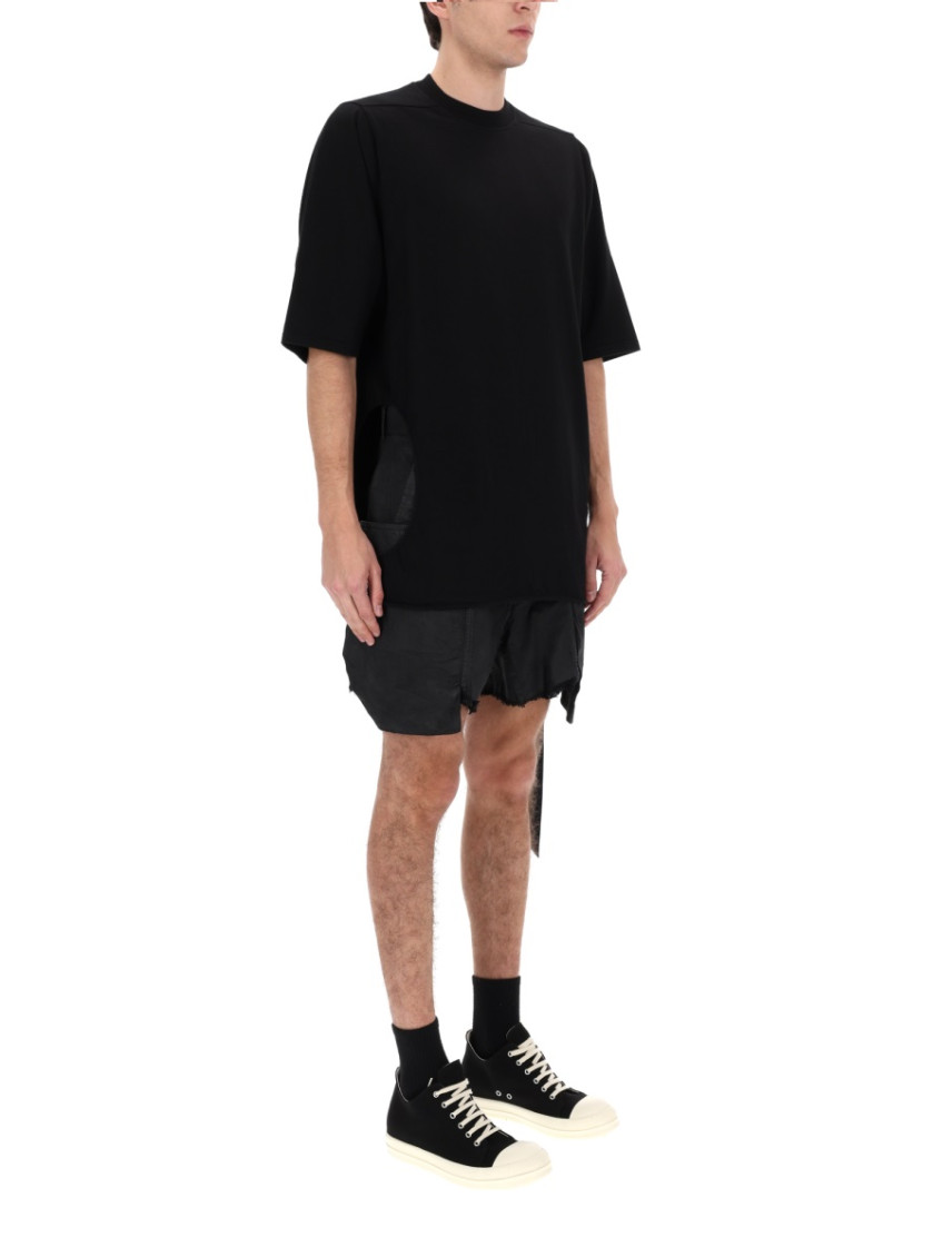 Black Solid Crew Neck T-Shirt