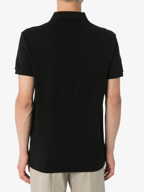 Embroidered-logo polo shirt