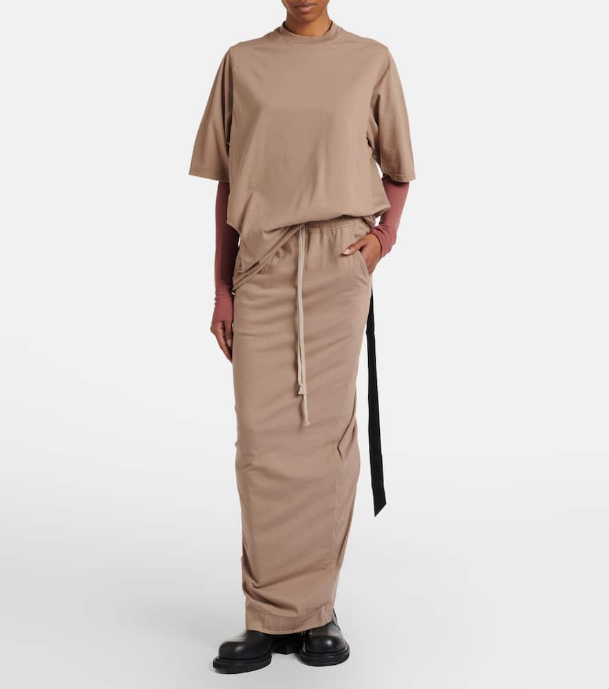 Cotton jersey maxi skirt