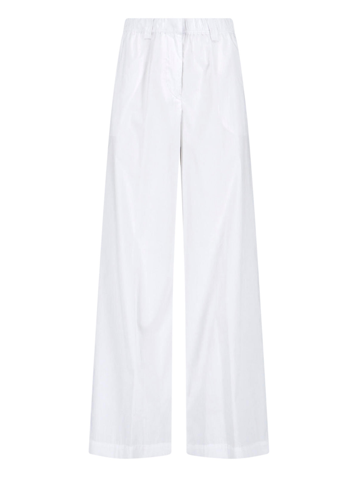 Lightweight Natural Cotton-Blend Trousers for Women
