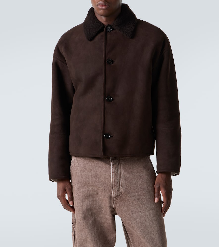 Leather and shearling jacket