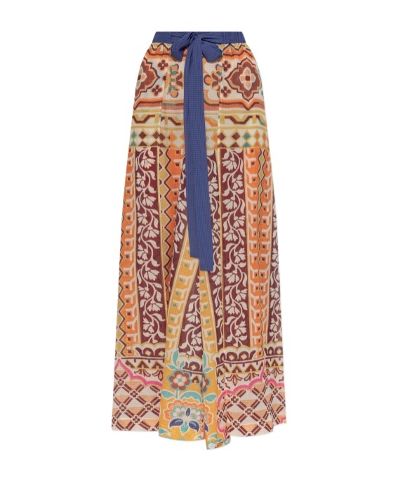 Slit casual pants