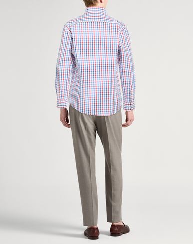 Man Shirt Red Size S Cotton, Elastane