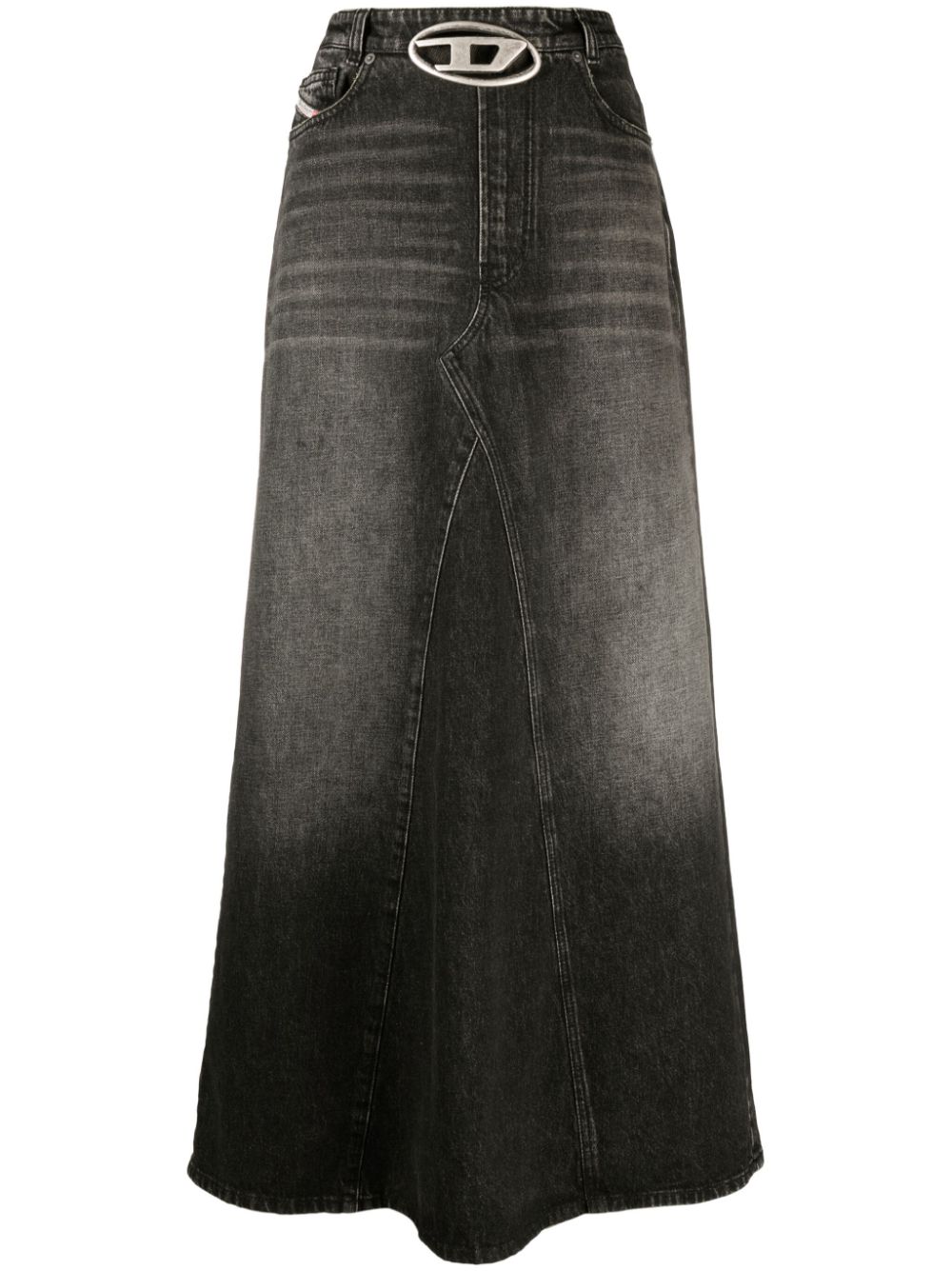 De-Pago denim maxi skirt - Grey