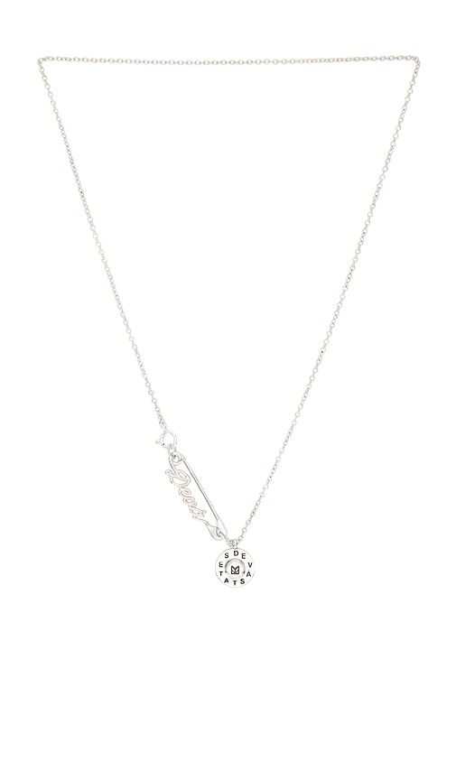 Deva States x MAPLE Necklace in Metallic Silver. 50. Also