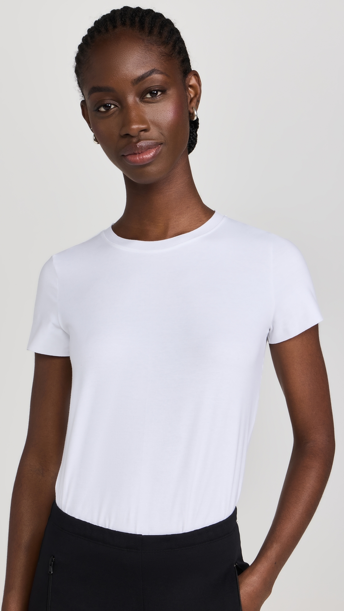 Essential Cotton Tee Bodysuit White