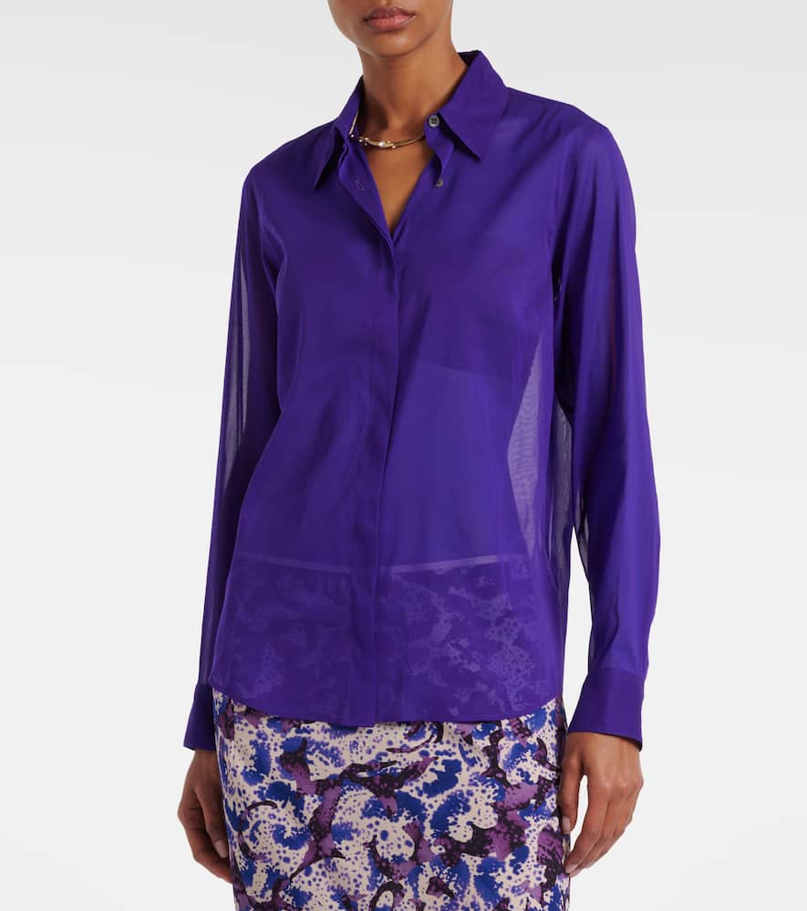 Silk-blend shirt