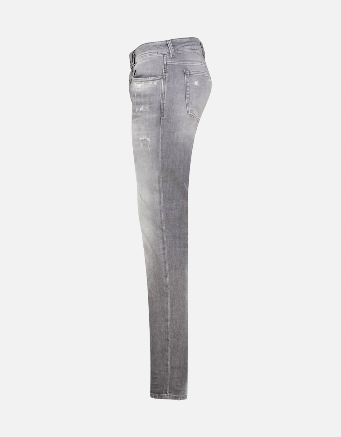Men's Diesel 1979 Sleenker Frayed Grey Faded Denim Jeans - Size: 28/32