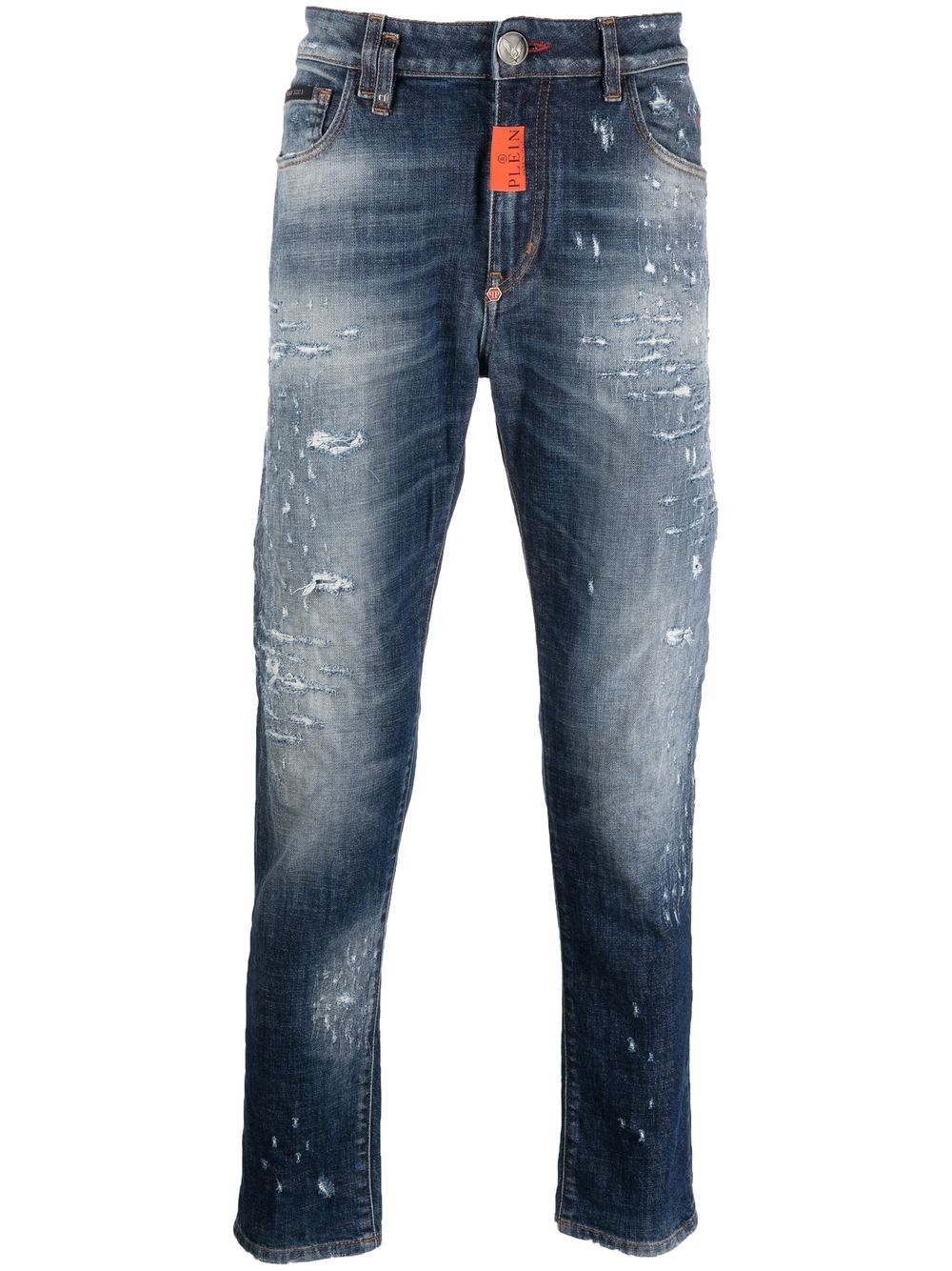 Straight-leg denim jeans - Blue