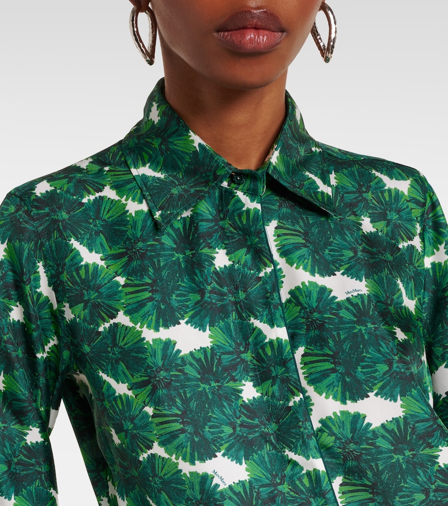 Rodesia printed silk twill shirt