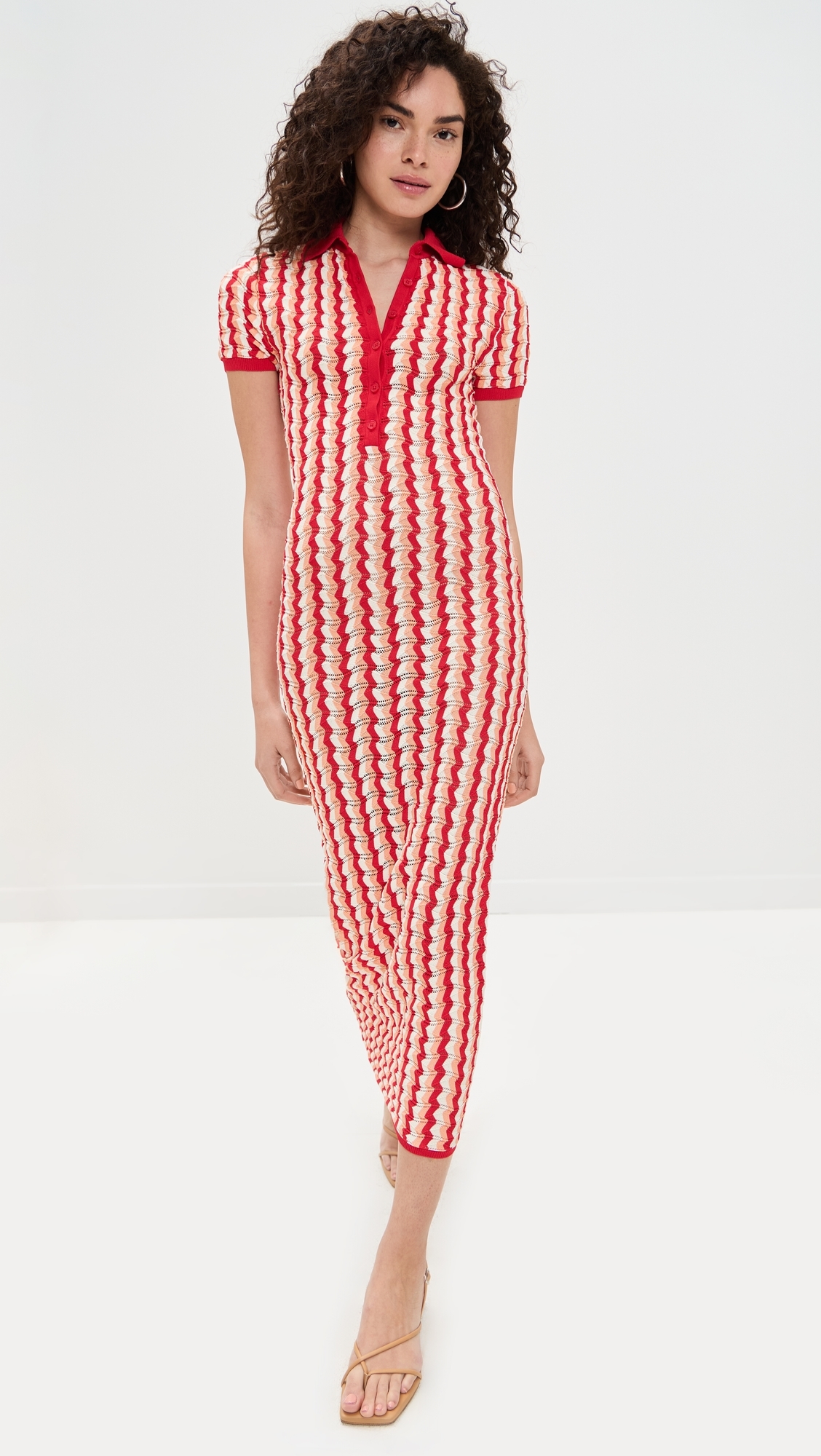 Ronny Kobo Quinlan Knit Dress Cherry