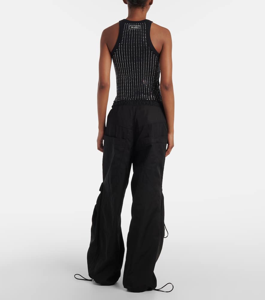 Technical wide-leg pants
