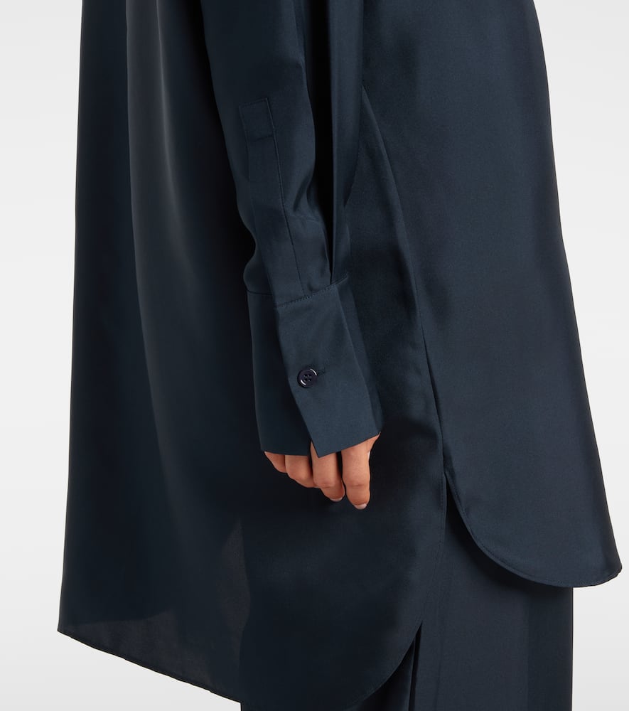 Róhe Oversized silk satin shirt