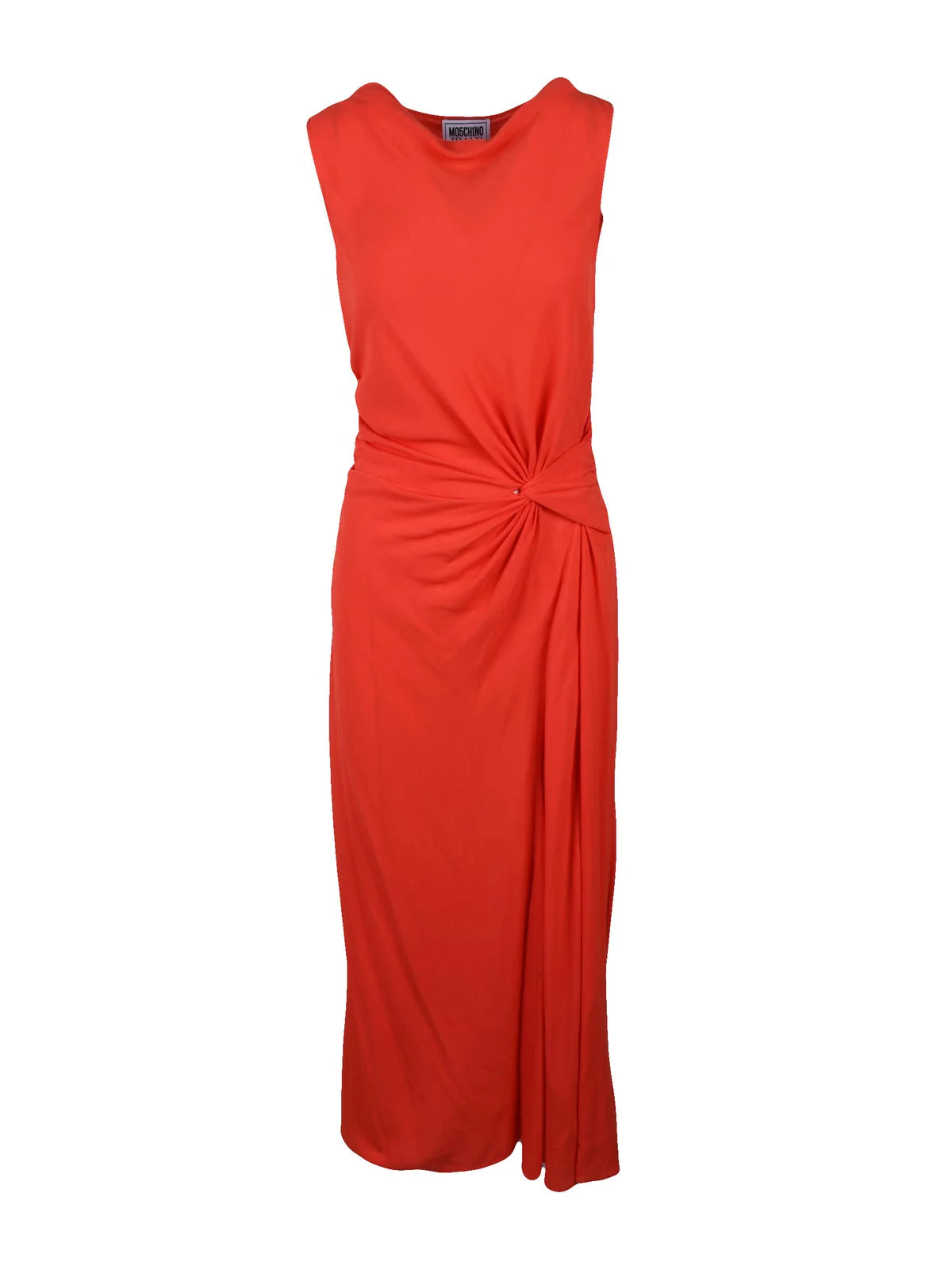 Jeans Long Flared Dress Viscose - Red