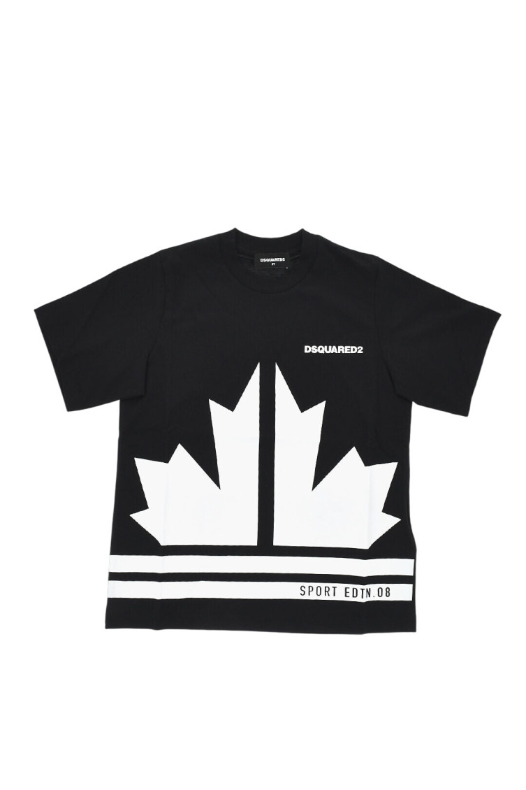 Boys Black Graphic T-Shirt