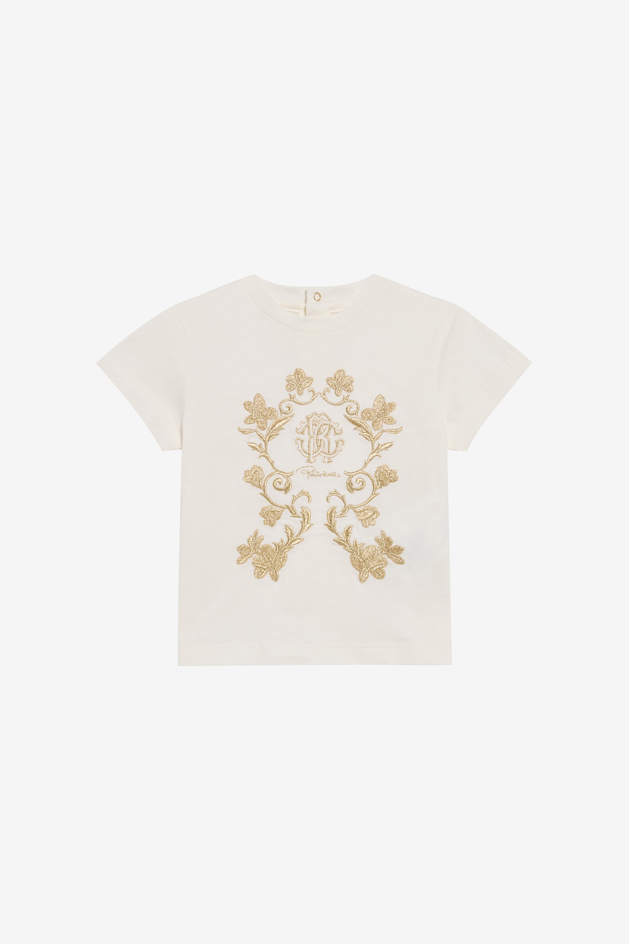 T-shirt With Monogram Rc Embroidery