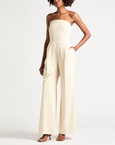 Woman Jumpsuit Pastel yellow Size 8 Polyester, Elastane
