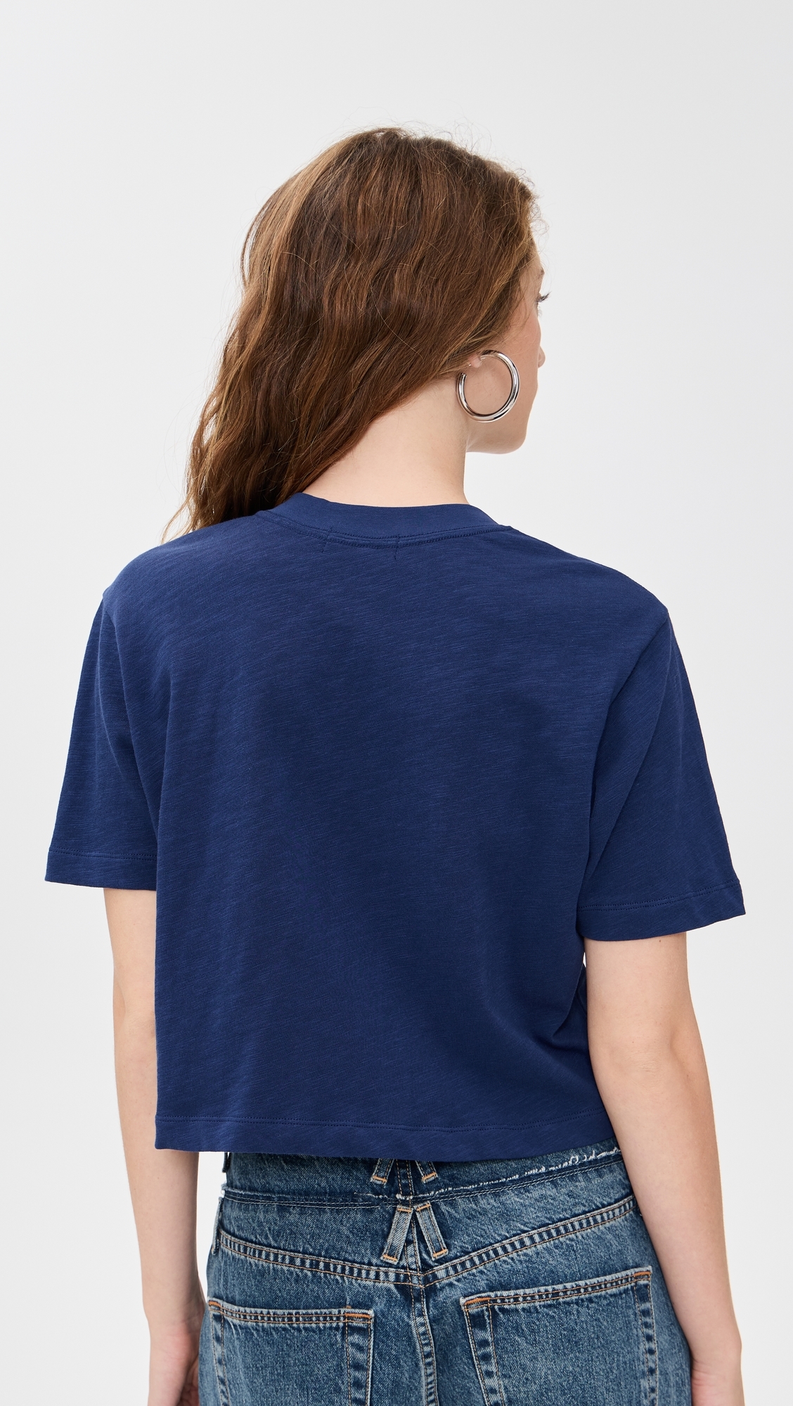 Cowboys Thrill Crop Tee True Navy