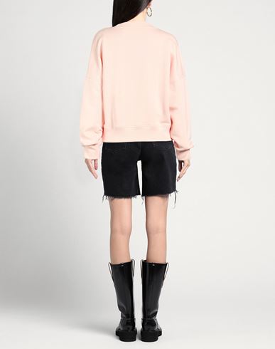 Woman Sweatshirt Light pink Size S Cotton, Modal