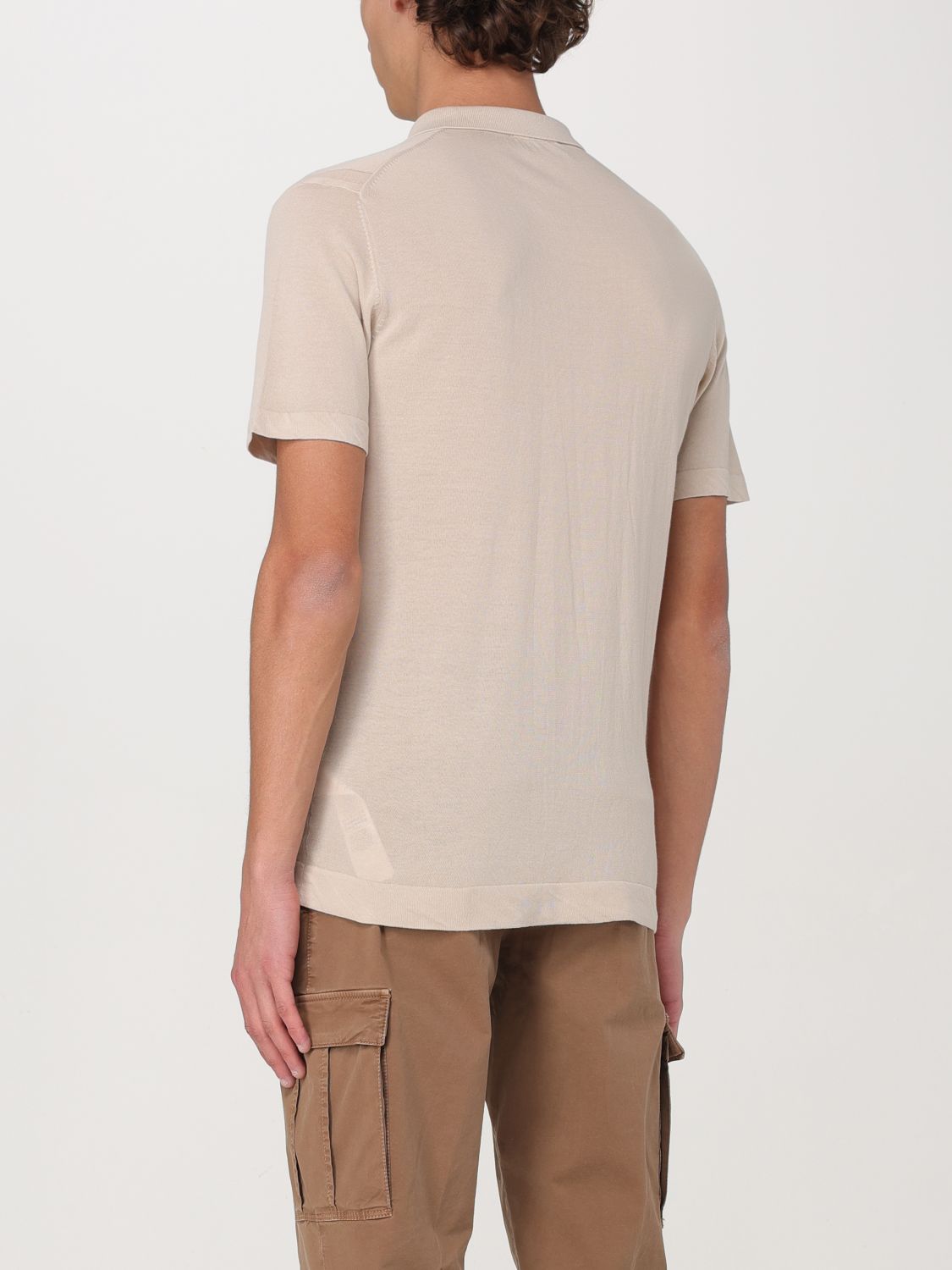 Polo Shirt Men color Beige