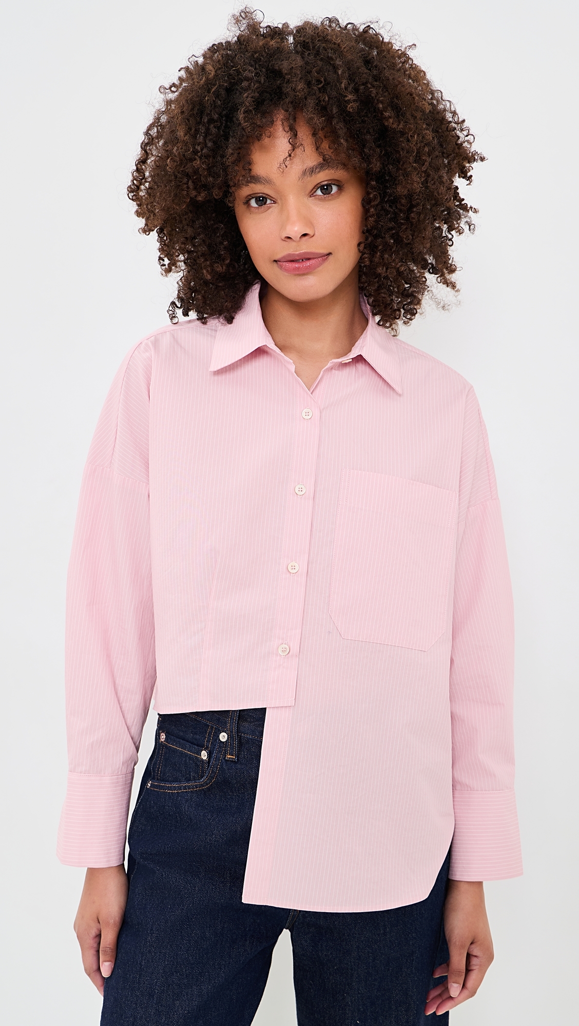 Carter Button Down Shirt Pink Stripe